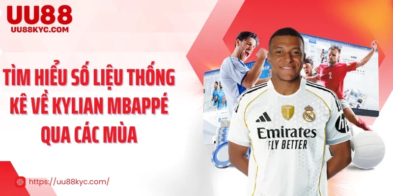 Tìm hiểu số liệu thống kê về Kylian Mbappé qua các mùa